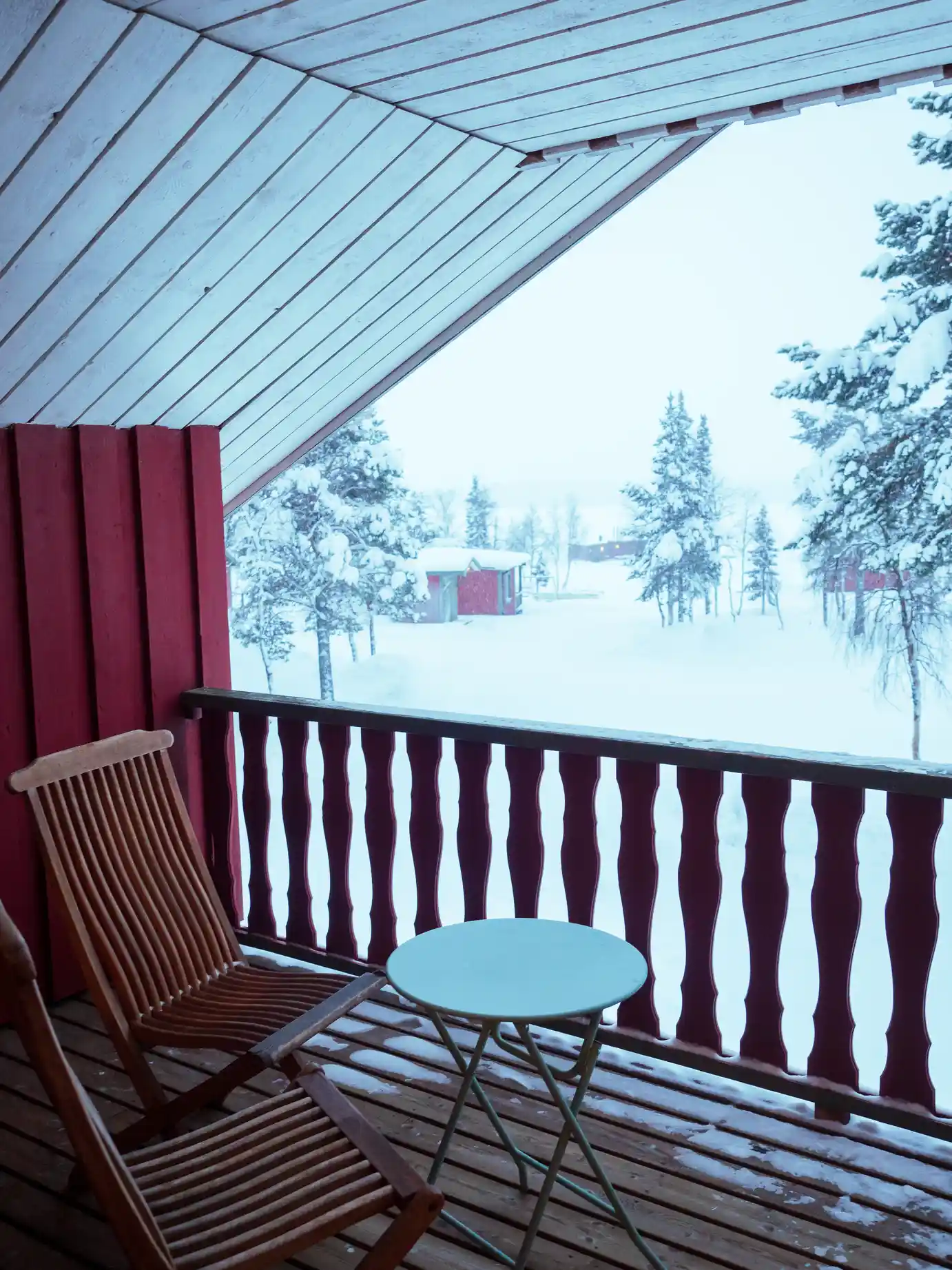 Upstairs balcony