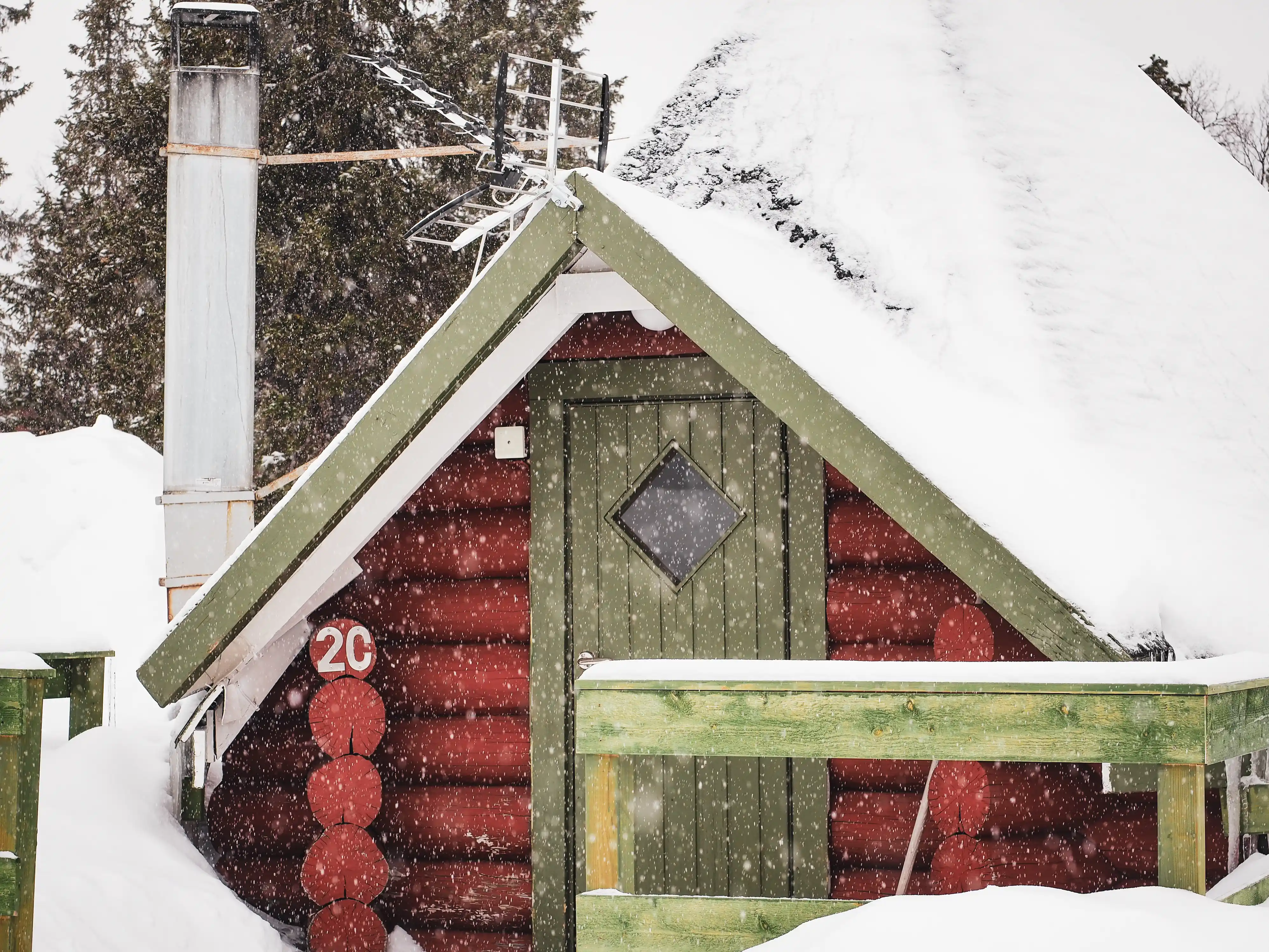 Cabin from the outside