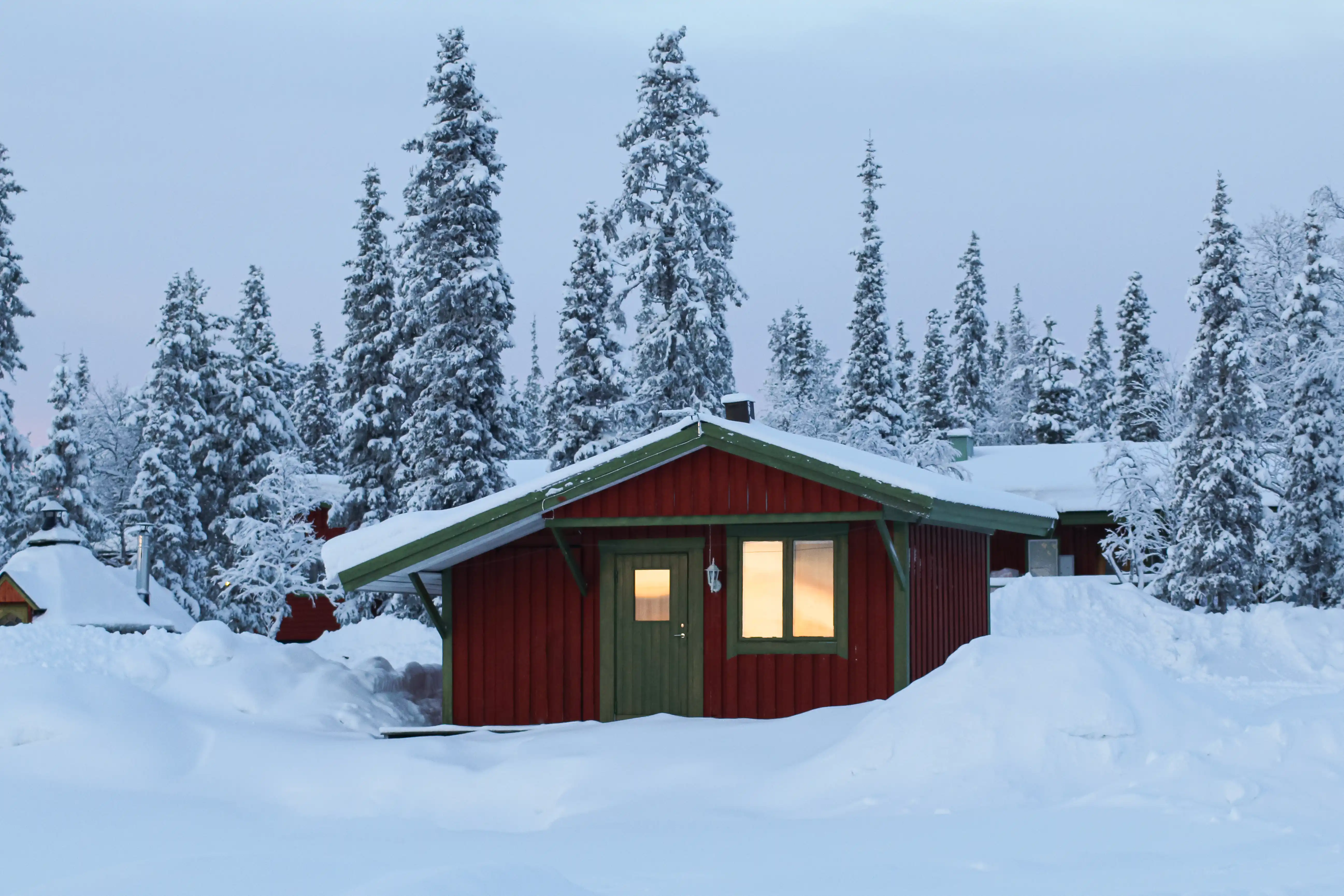 Cabin from the outside