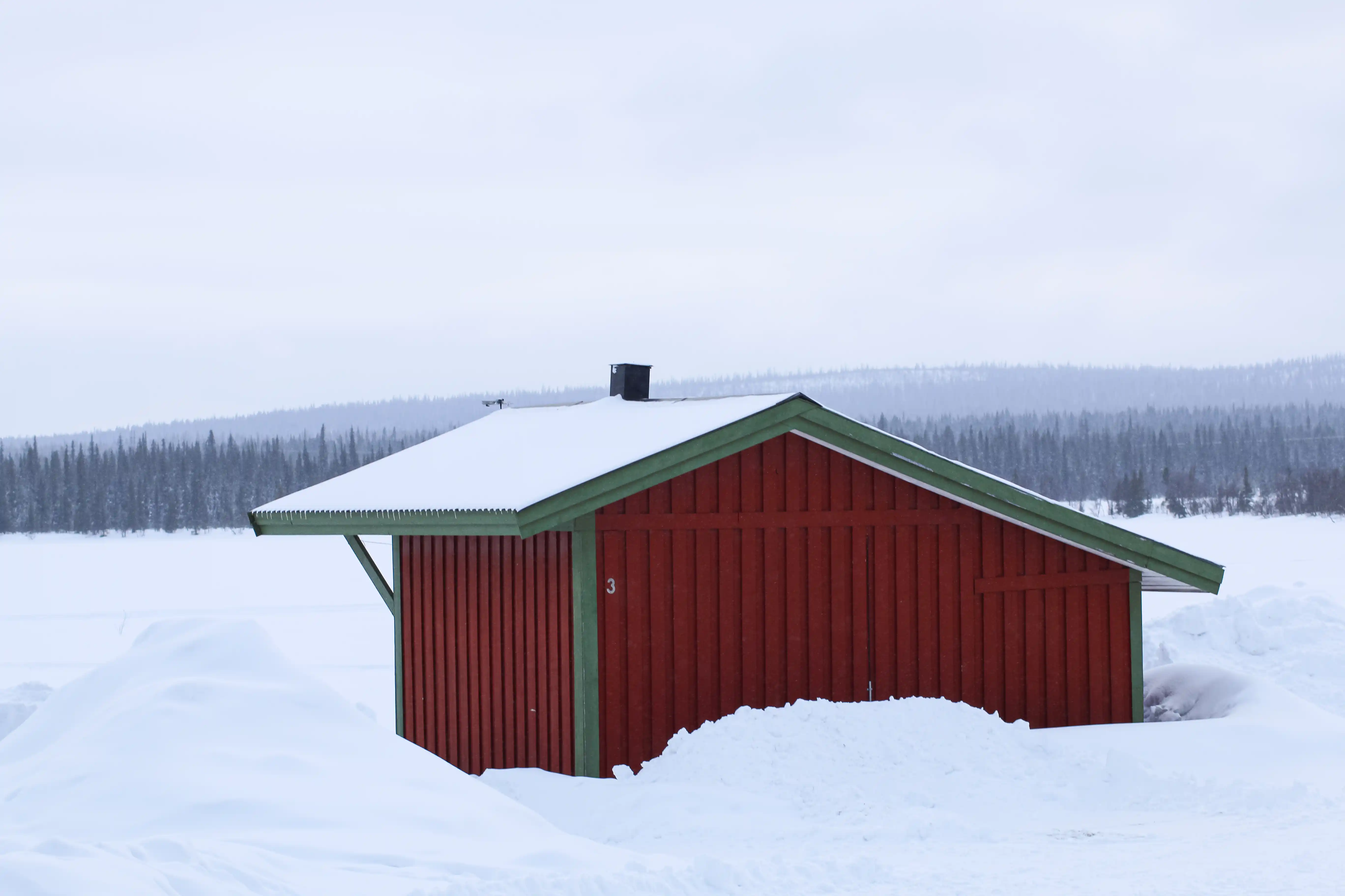 Cabin from the outside