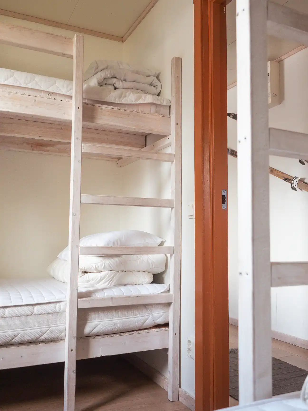 Bedroom with two bunk beds