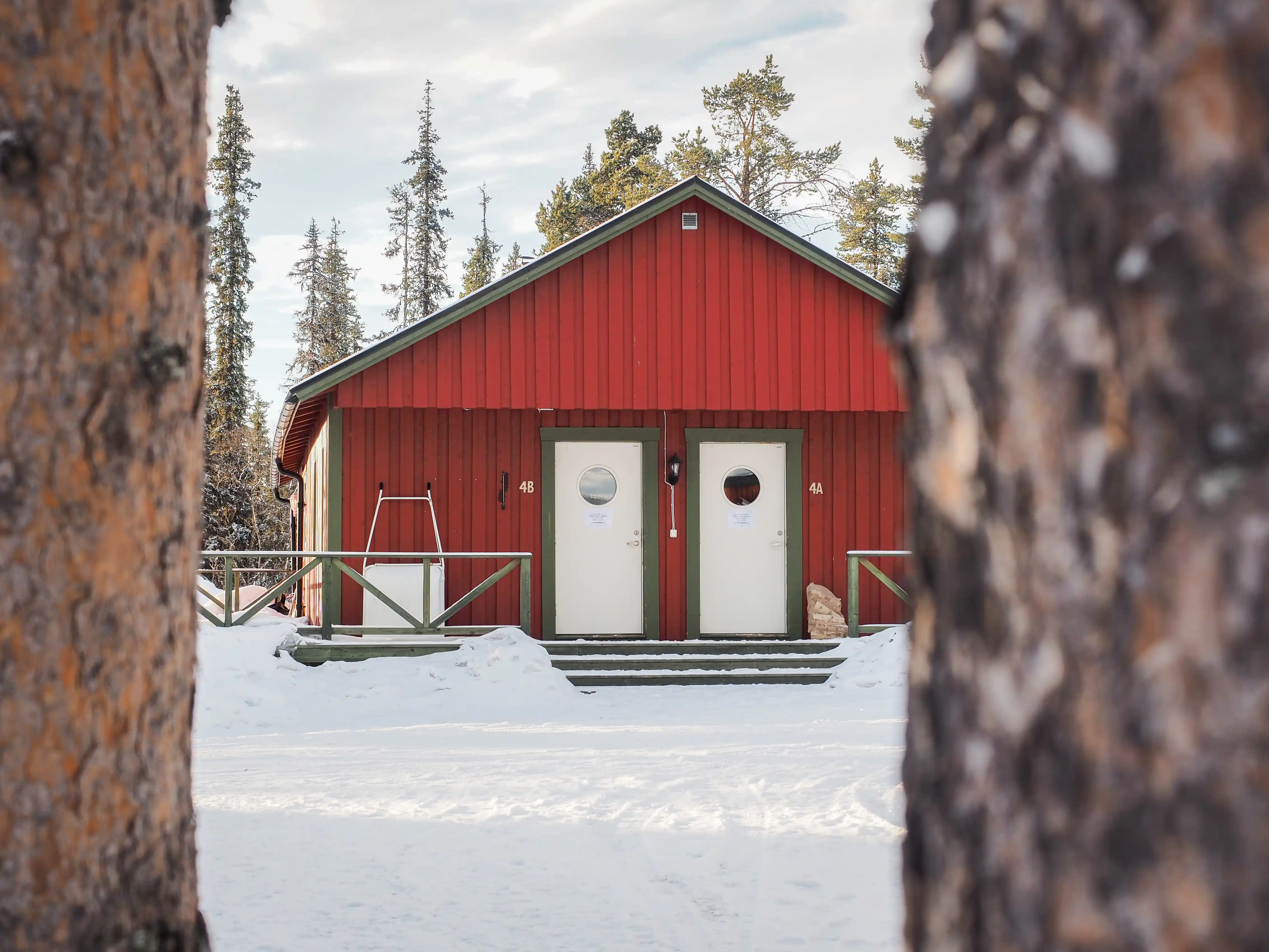 Cabin from the outside