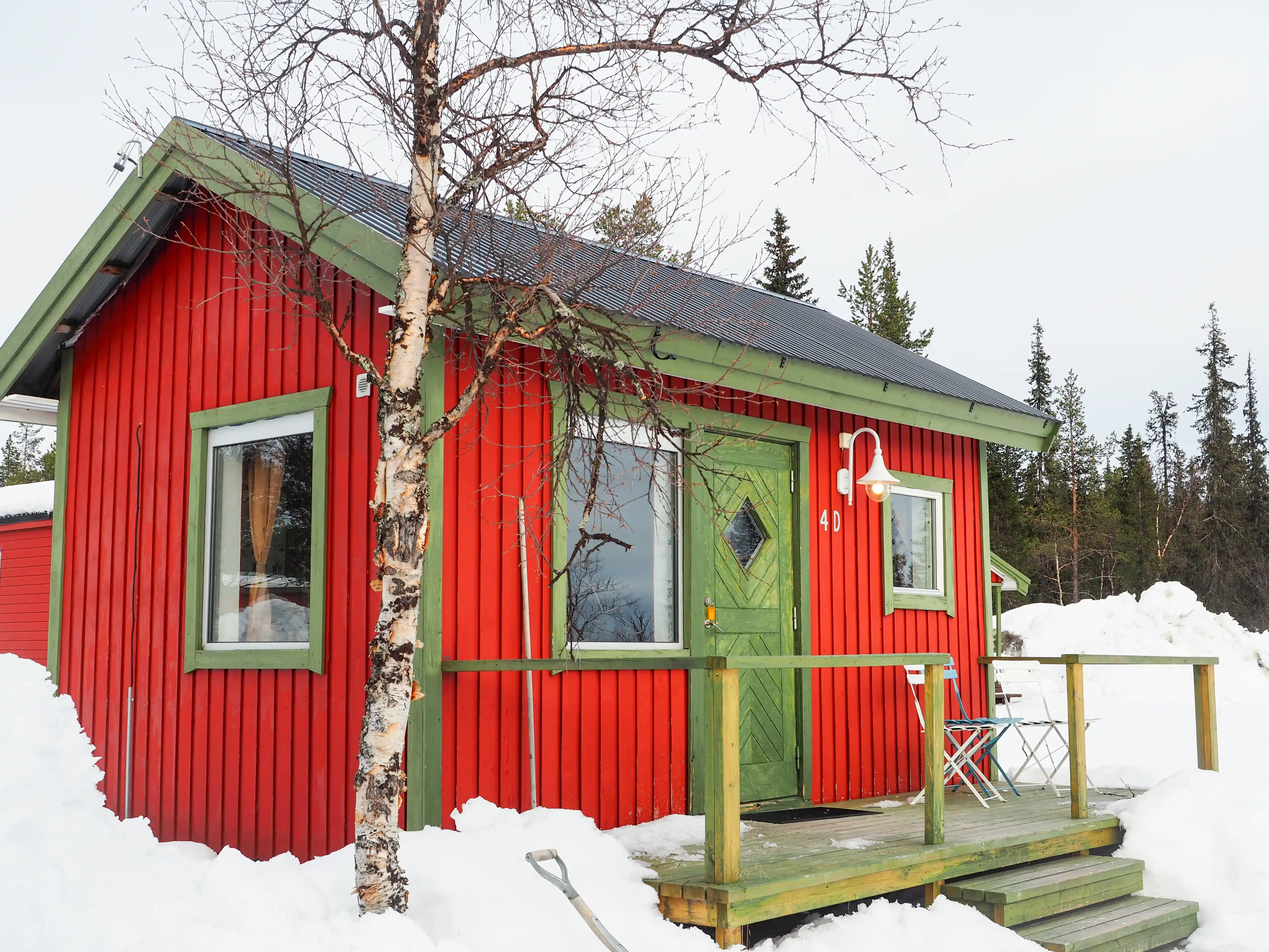 Cabin from the outside