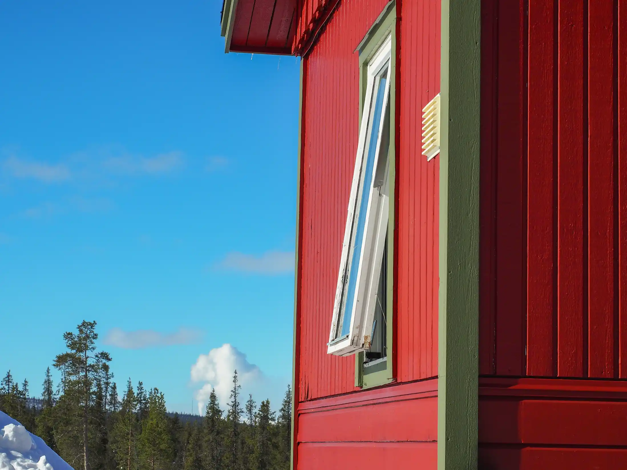 Cabin from the outside