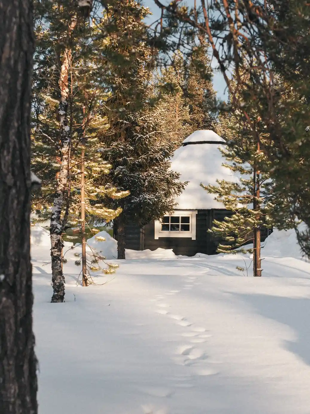 Cabin from the outside