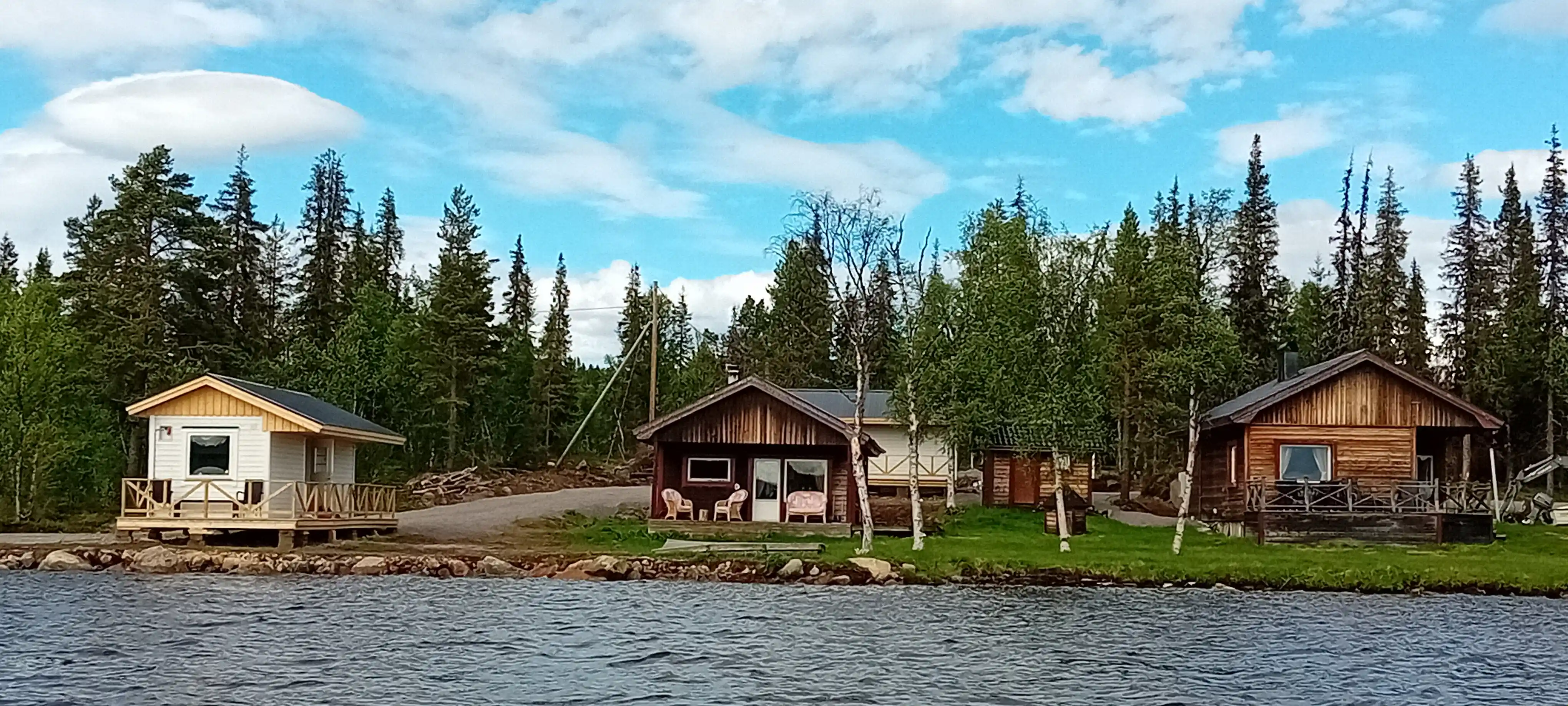Lakeside cabins